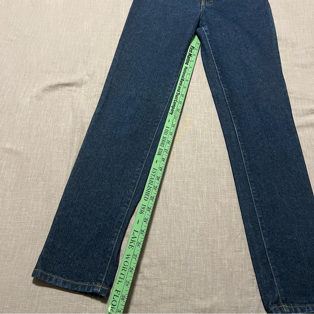 Pristine Vintage 90s Calvin Klein Jeans Slim Straight Leg Dark Wash Size 4 CK - Picture 3 of 8